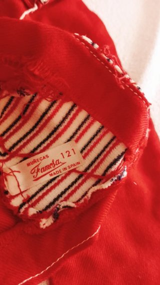 Traje Nancy Años 70 Rojo