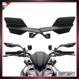 COPPIA SPECCHIETTI MODERNI MANUBRIO ALA PER MOTO