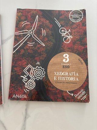 LIBRIS DE XEOGRAFIA E HISTORIA 3 ESO (ANAYA)