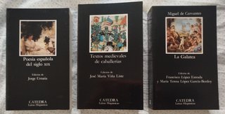 10€ y 15€ x libro. Cátedra. Letras Hispánicas