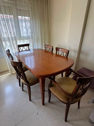 Mesa de comedor con 6 sillas