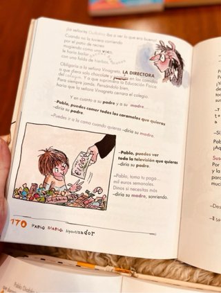 (6-9años)lote 2x libros Pablo Diablo( en español)