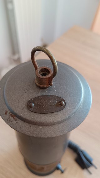 Lámpara Minero Vintage Industrial Eléctrica