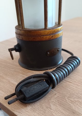 Lámpara Minero Vintage Industrial Eléctrica