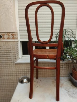 6 Sillas Tonet 1900 Madera y Ratán