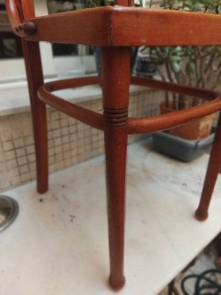 6 Sillas Tonet 1900 Madera y Ratán