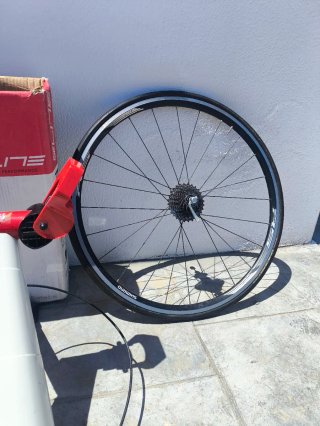 Rodillo Elite para Bicicleta y rueda con piñonera