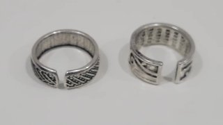2 Anillos Ajustables Diseño Vintage