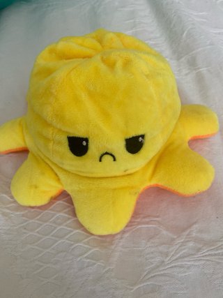 Pulpo reversible naranja y amarillo