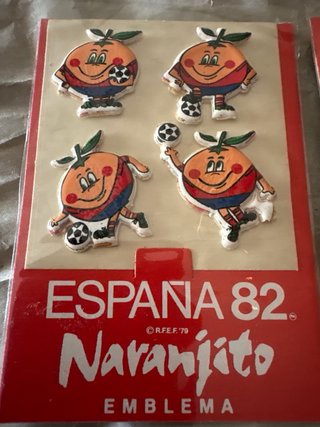 Pegatinas 3D Naranjito España 82