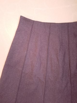Gonna vintage lana/tweed pieghe versione italia
