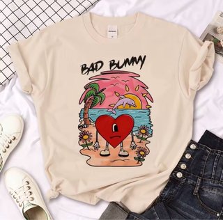 Camiseta Bad Bunny Corazón Playa Chica