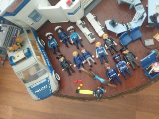 Comisaría Policía Playmobil con Vehículos y Figura