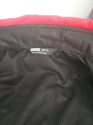 Traje de moto SPIDI negro y rojo