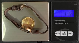 Reloj Oro 18kts Fabiu s.XX Vintage Funciona + Rega