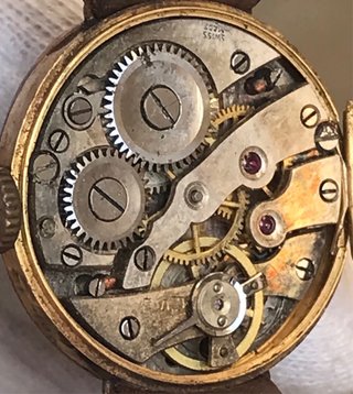 Reloj Oro 18kts Fabiu s.XX Vintage Funciona + Rega