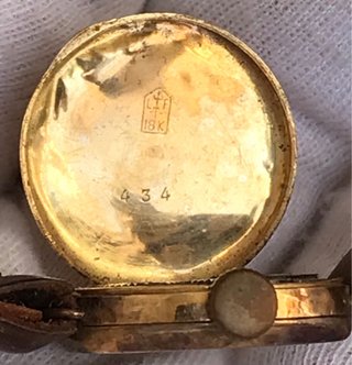 Reloj Oro 18kts Fabiu s.XX Vintage Funciona + Rega