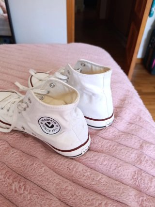 Zapatillas altas blancas talla 38