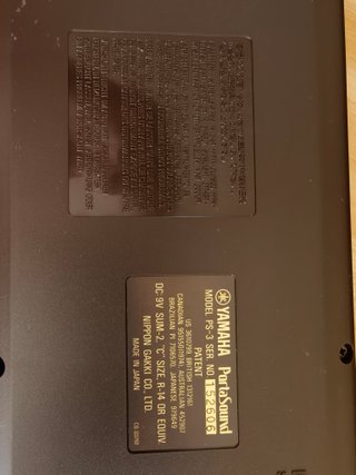 Yamaha PortaSound PS-3 Sintetizador Vintage Maleta