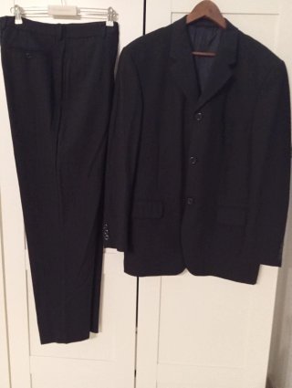 Traje de hombre negro T-52