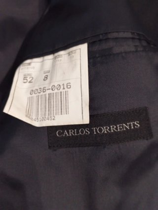 Traje de hombre negro T-52
