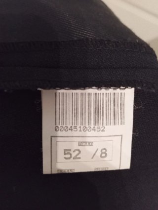 Traje de hombre negro T-52