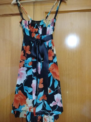 Lote 2 Vestidos Rayas Gris Blanco