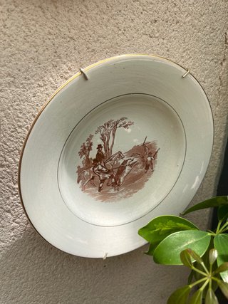 Coppia di piatti decorativi antichi