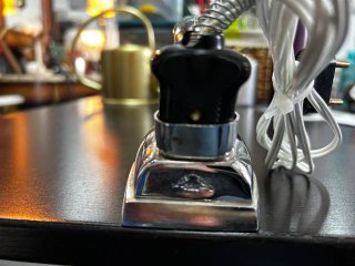 Mini plancha vintage eléctrica de viaje
