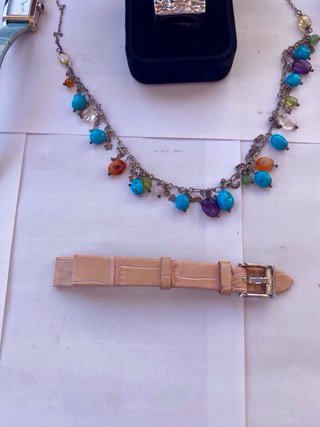 Lote Joyería Plata: Collar, Anillo, Relojes