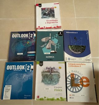 Libros de segundo de bachillerato, buen estado.