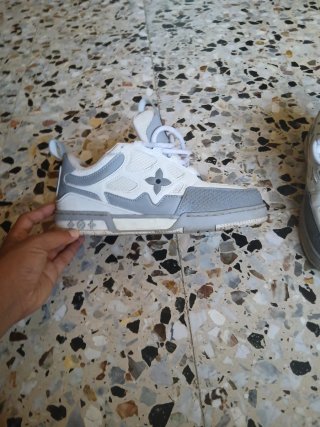 Scarpe Louis Vuitton Uomo Grigio Bianco