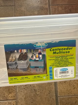 6 Cajas Plástico 20€ Diferentes Medidas