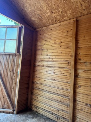 Caseta de jardín madera 183x182x215 cm