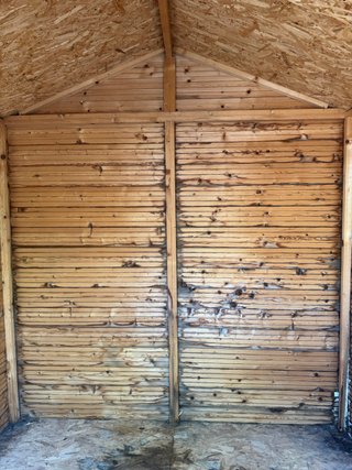 Caseta de jardín madera 183x182x215 cm