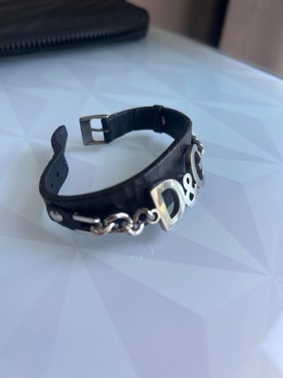Pulsera D&G Cuero y Cadena