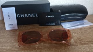Gafas de sol Chanel marrones y naranjas