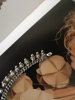 Pulsera Tobillo Plata Ley Artesanía India