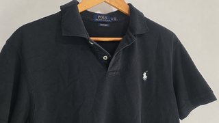 Polo Negro Ralph Lauren Manga Corta Hombre