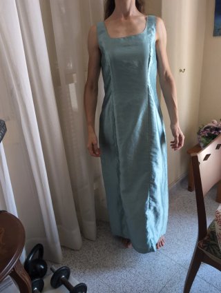 Vestido largo azul