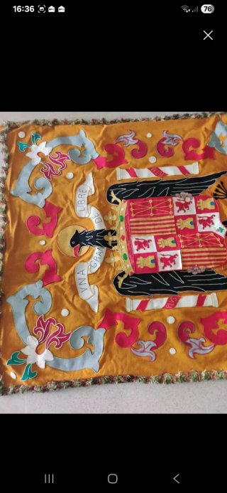 Repostero escudo España Águila San Juan