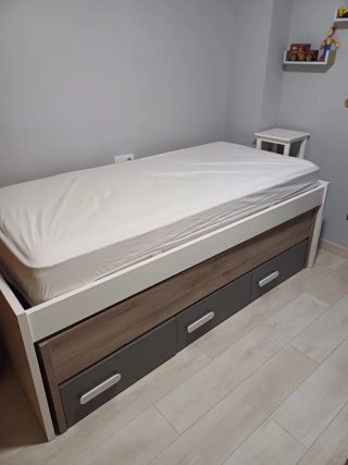 Cama nido con somieres y colchones