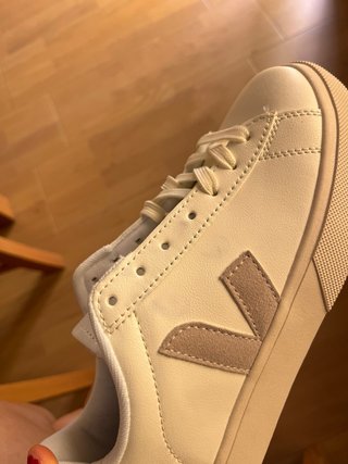 Zapatillas Veja Campo Rosa Blancas