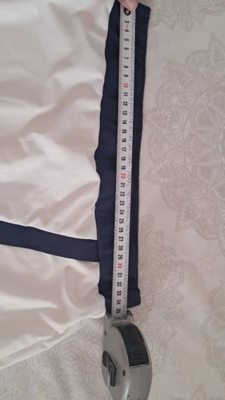 Falda pantalón blanca y azul M/S