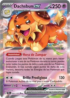 Carta Pokémon Dachsbun EX 067/147