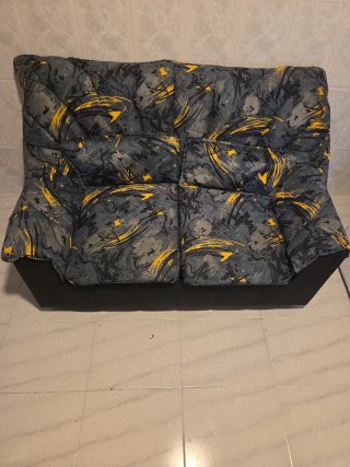 Sofá cama 2 plazas estampado