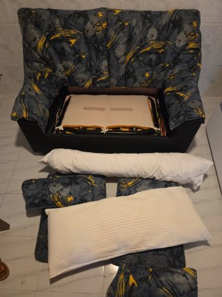 Sofá cama 2 plazas estampado