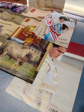 7 Fotos y 2 Carteles Toreros y Toros