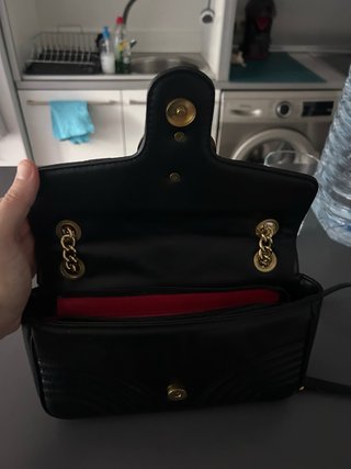 Bolso Gucci Negro y Dorado