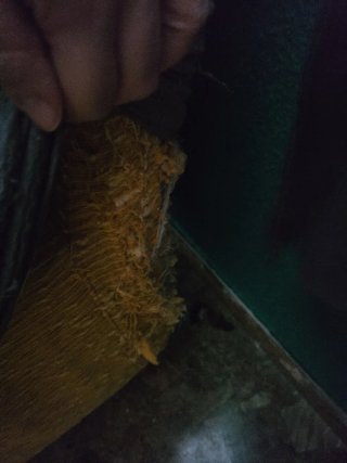 Sofá de 3 plazas tela beige, amarillo y marrón